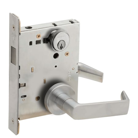 Schlage Mortise Deadbolt with Retraction by Inside Lever or Knob, 06A Design, Satin Chrome L9460P 06A 626 XL11-886